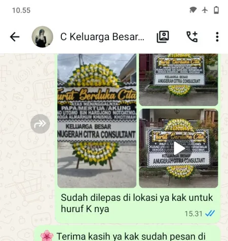 Pengiriman Papan Bunga Duka Polomarto Butuh